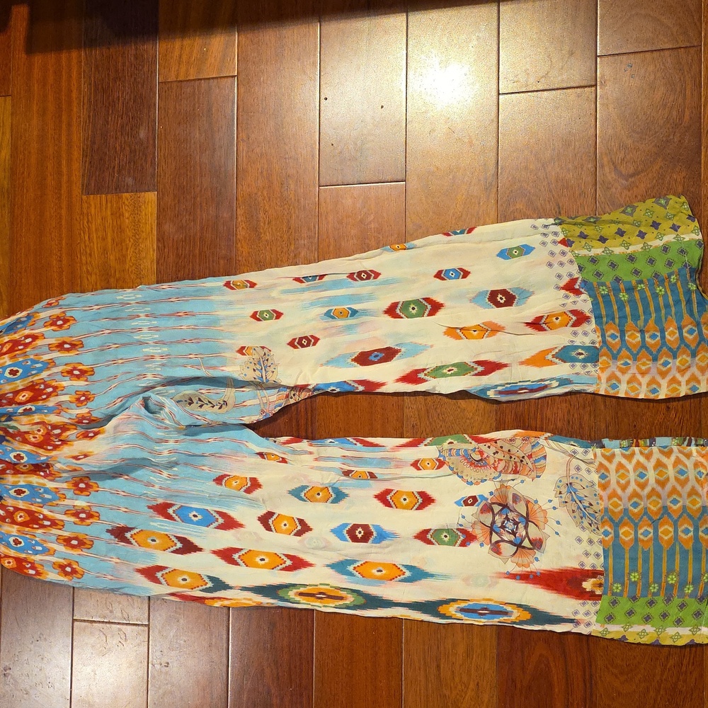 Johnny Was Multicolor Patterned Wide Leg Pants - Picture 3 of 3